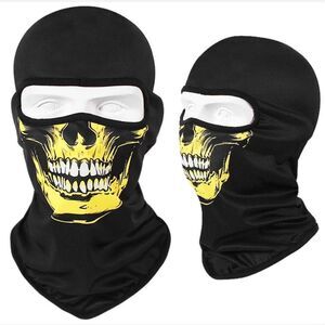 Tactical Skull Ghost Printed Full Face Mask Balaclava Halloween Ski Motorcycle